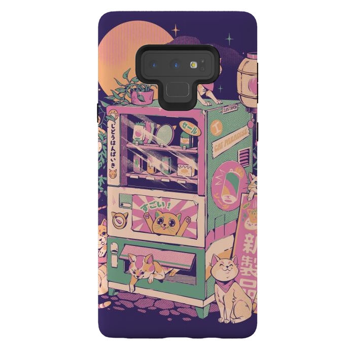 Galaxy Note 9 StrongFit Cat Vending Machine by Ilustrata