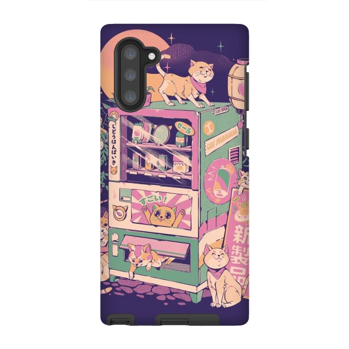 Galaxy Note 10 StrongFit Cat Vending Machine by Ilustrata