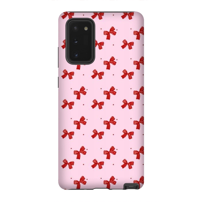 Galaxy Note 20 StrongFit Cute bow, pink by Flowery Stories