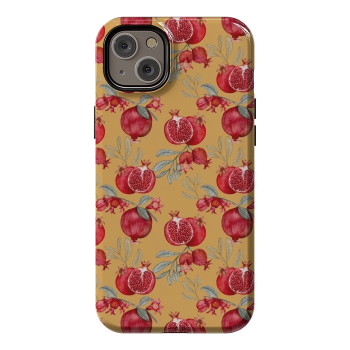 iPhone 14 Plus StrongFit Red fruits, yellow by Flowery Stories