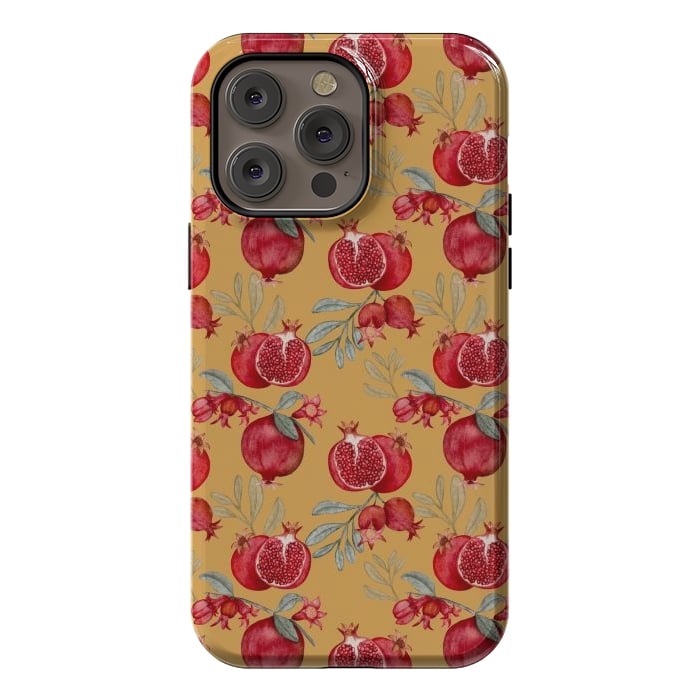 iPhone 14 Pro max StrongFit Red fruits, yellow by Flowery Stories