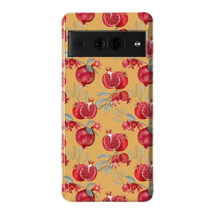 Pixel 7 Pro StrongFit Red fruits, yellow by Flowery Stories