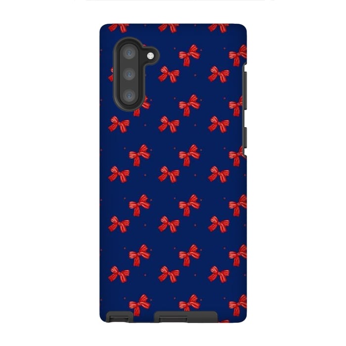Galaxy Note 10 StrongFit Navy bows by Flowery Stories