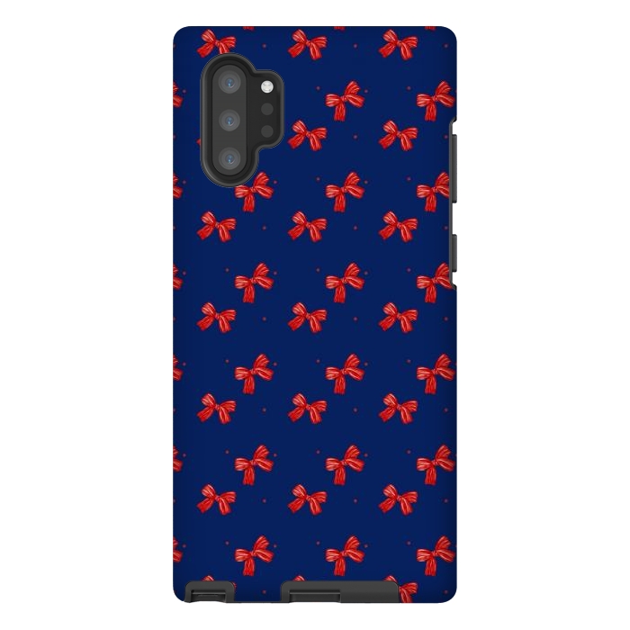 Galaxy Note 10 plus StrongFit Navy bows by Flowery Stories