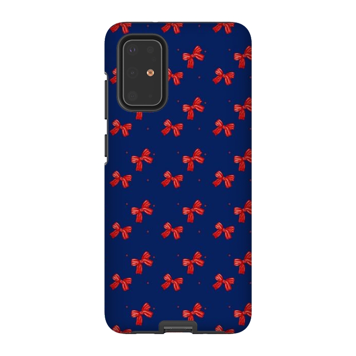 Galaxy S20 Plus StrongFit Navy bows by Flowery Stories