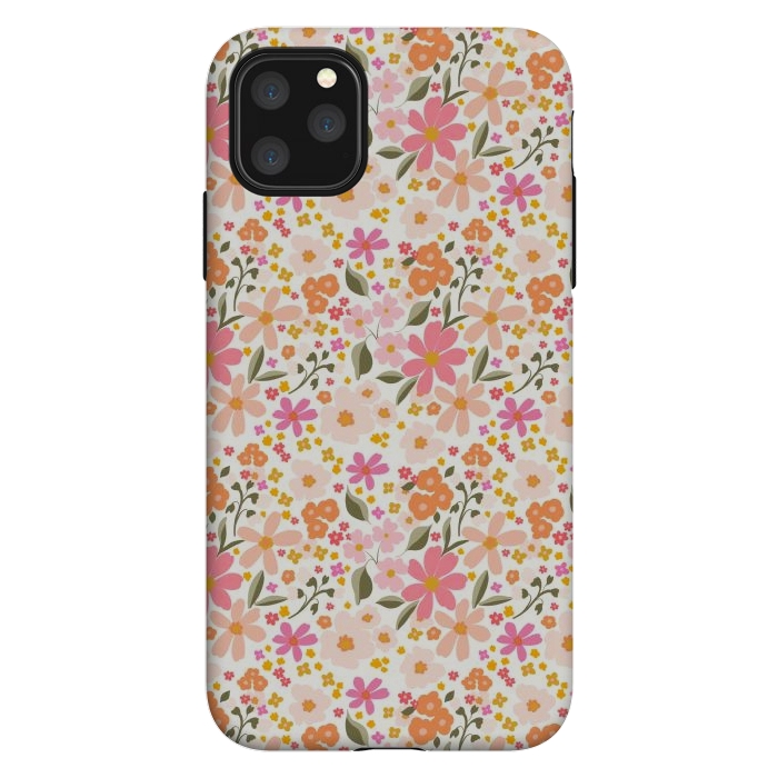iPhone 11 Pro Max StrongFit Flowers white by Flowery Stories
