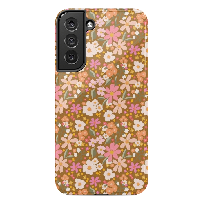 Galaxy S22 plus StrongFit Flowers rust by Flowery Stories
