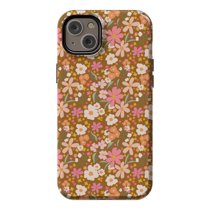 iPhone 14 Plus StrongFit Flowers rust by Flowery Stories