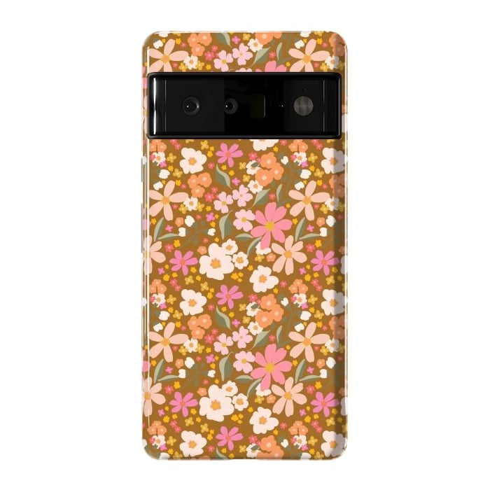 Pixel 6 Pro StrongFit Flowers rust by Flowery Stories