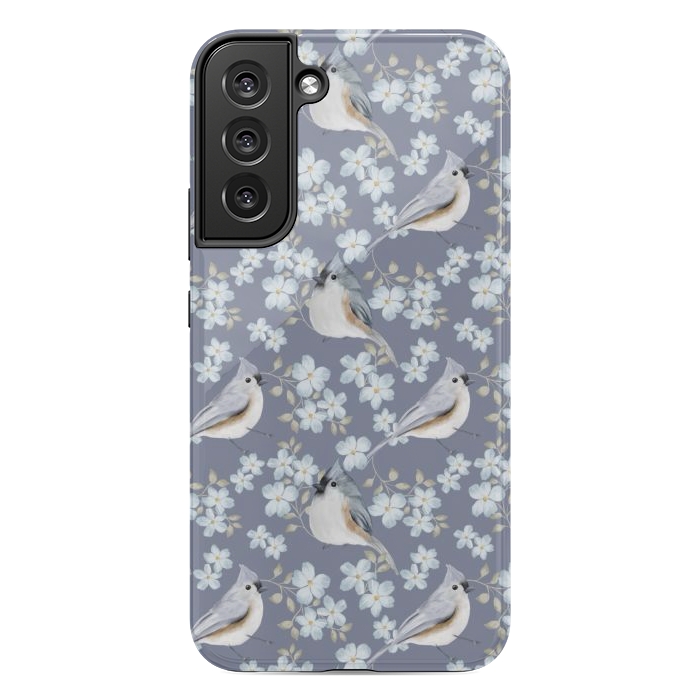 Galaxy S22 plus StrongFit Birds purple by Flowery Stories