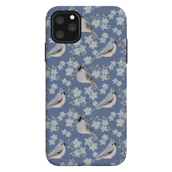 iPhone 11 Pro Max StrongFit Birds blue by Flowery Stories
