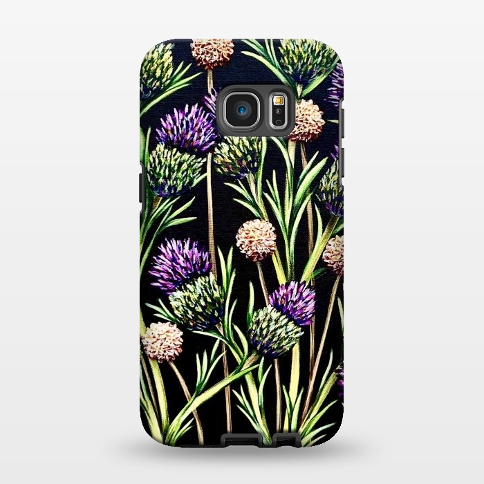 Galaxy S7 EDGE StrongFit Thistle  by Denise Cassidy Wood