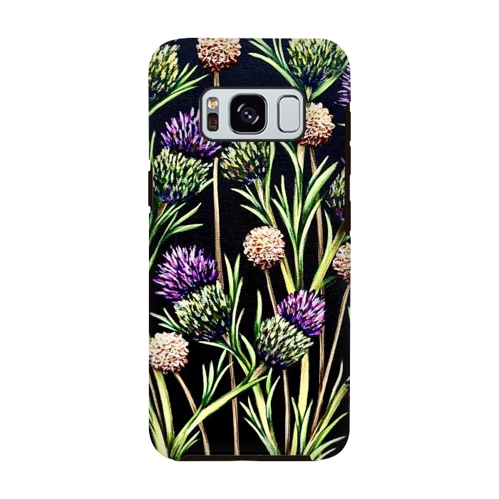 Galaxy S8 StrongFit Thistle  by Denise Cassidy Wood