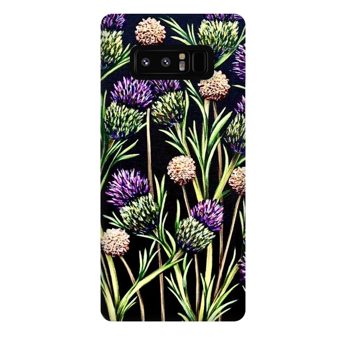 Galaxy Note 8 StrongFit Thistle  by Denise Cassidy Wood