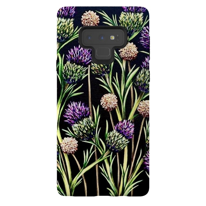 Galaxy Note 9 StrongFit Thistle  by Denise Cassidy Wood
