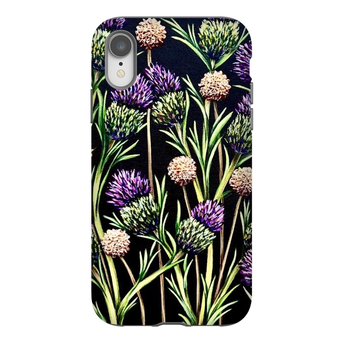 iPhone Xr StrongFit Thistle  by Denise Cassidy Wood