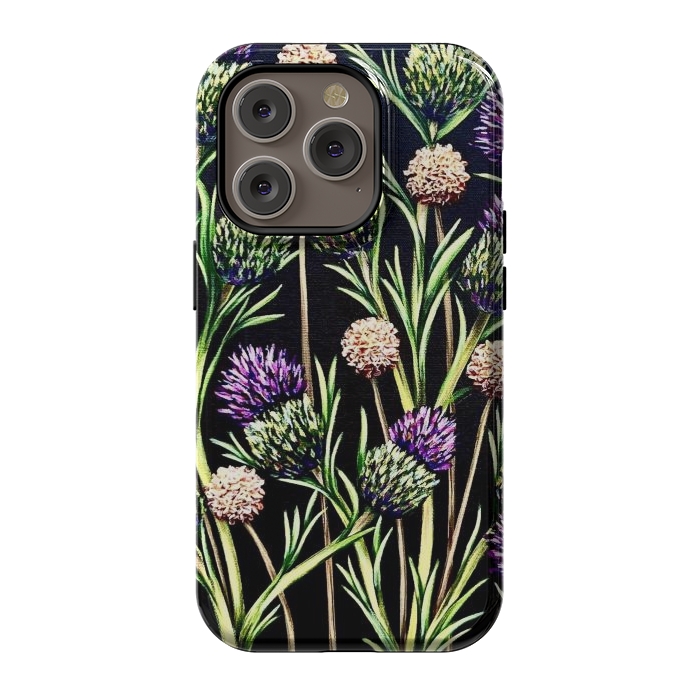 iPhone 14 Pro StrongFit Thistle  by Denise Cassidy Wood