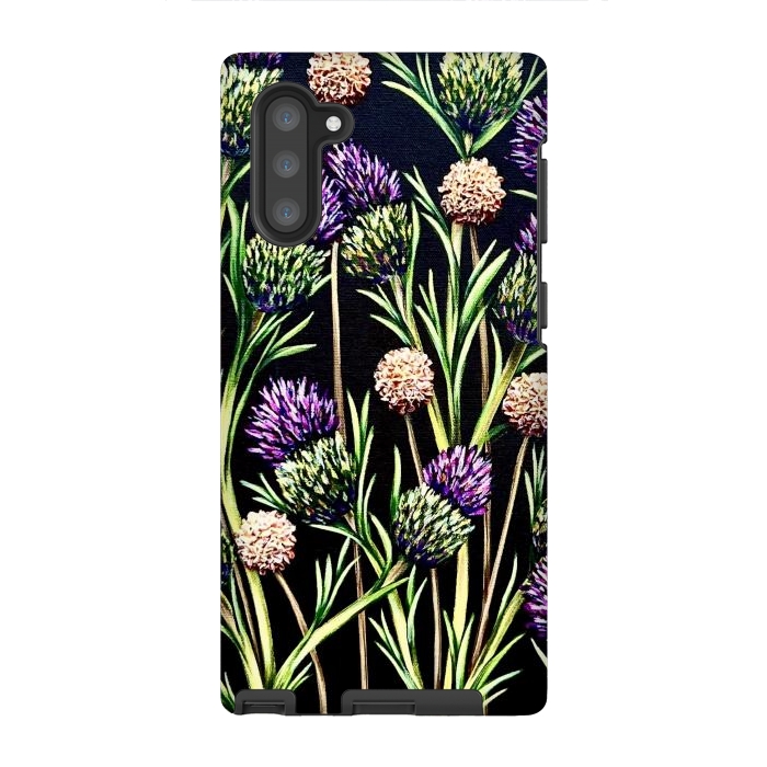 Galaxy Note 10 StrongFit Thistle  by Denise Cassidy Wood