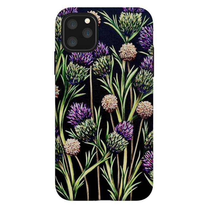 iPhone 11 Pro Max StrongFit Thistle  by Denise Cassidy Wood