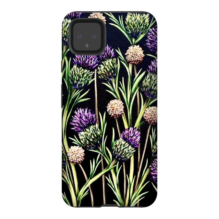Pixel 4XL StrongFit Thistle  by Denise Cassidy Wood