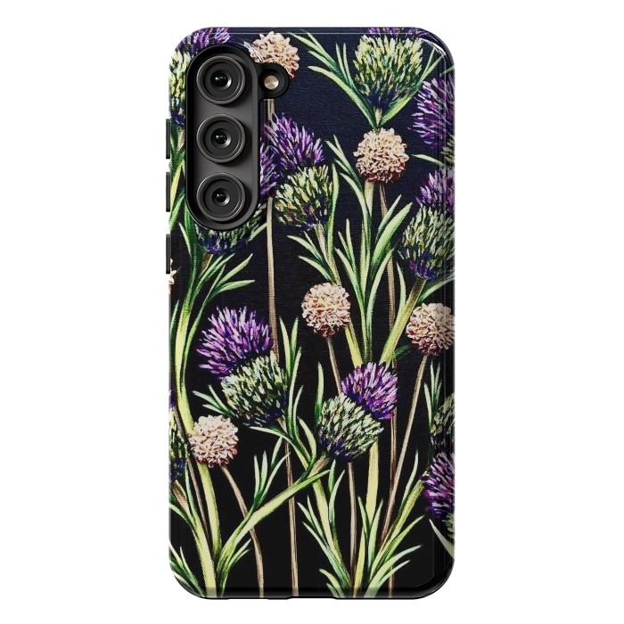 Galaxy S23 Plus StrongFit Thistle  by Denise Cassidy Wood
