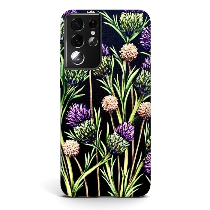 Galaxy S21 ultra StrongFit Thistle  by Denise Cassidy Wood