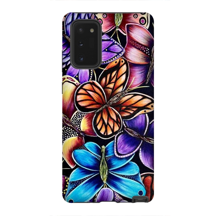 Galaxy Note 20 StrongFit Butterflies by Denise Cassidy Wood