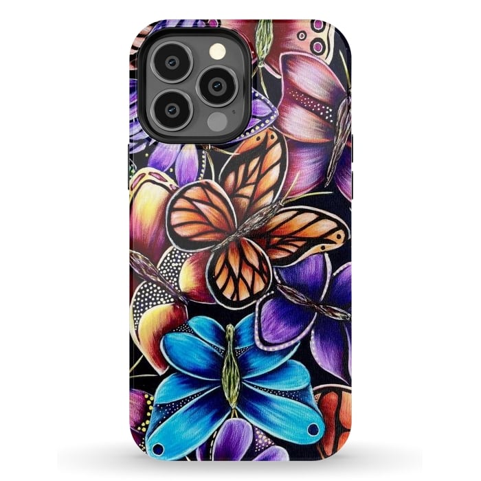 iPhone 13 Pro Max StrongFit Butterflies by Denise Cassidy Wood