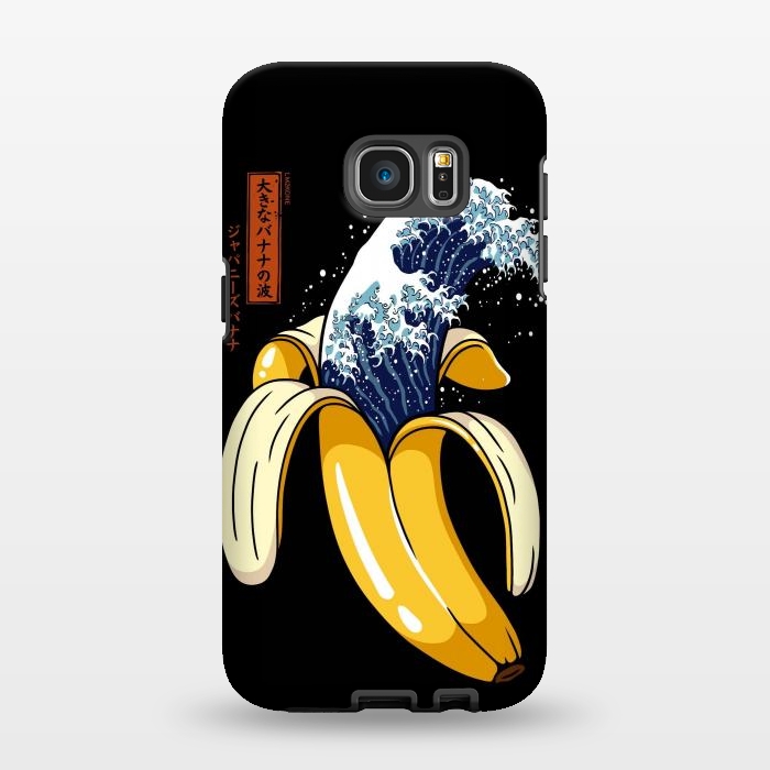 Galaxy S7 EDGE StrongFit The Great Wave of Banana by LM2Kone