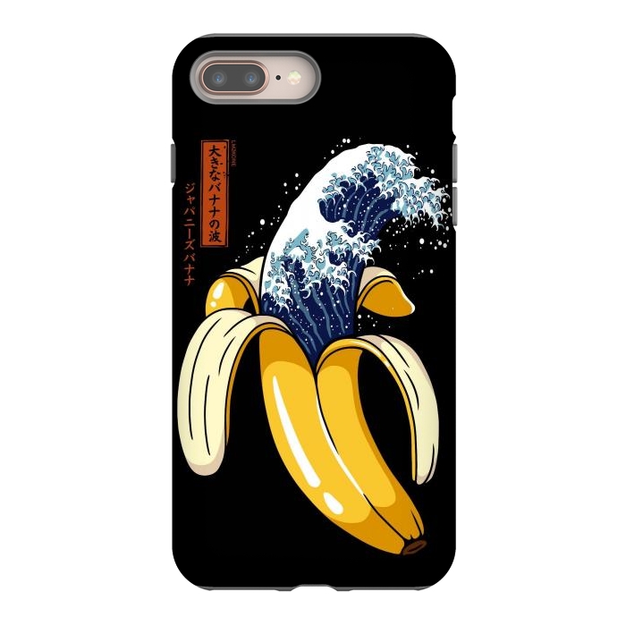 iPhone 8 plus StrongFit The Great Wave of Banana by LM2Kone