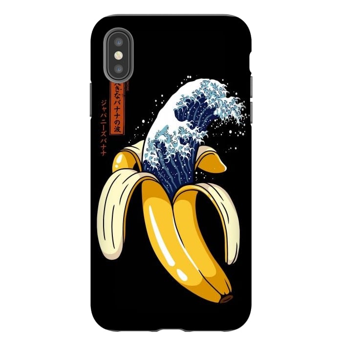 iPhone Xs Max StrongFit The Great Wave of Banana by LM2Kone
