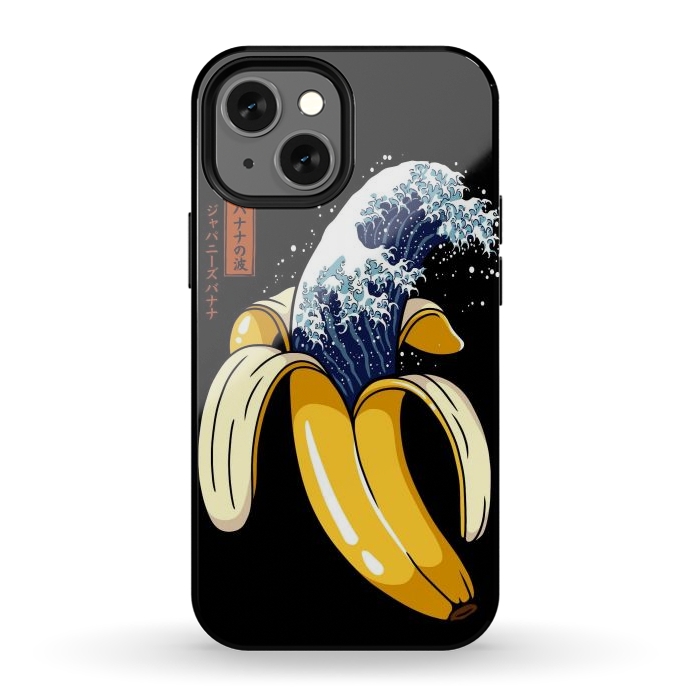 iPhone 12 mini StrongFit The Great Wave of Banana by LM2Kone