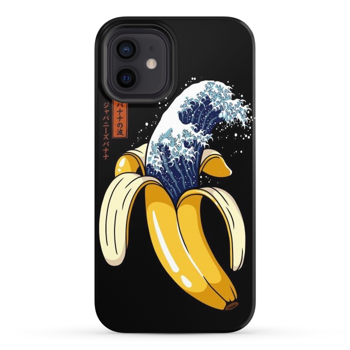 iPhone 12 StrongFit The Great Wave of Banana by LM2Kone