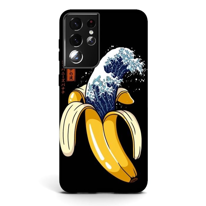 Galaxy S21 ultra StrongFit The Great Wave of Banana by LM2Kone