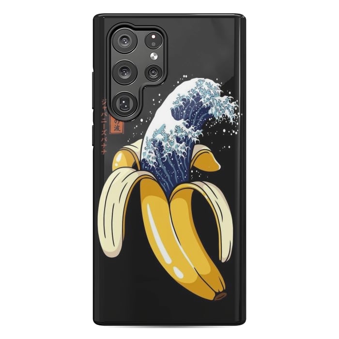 Galaxy S22 Ultra StrongFit The Great Wave of Banana by LM2Kone