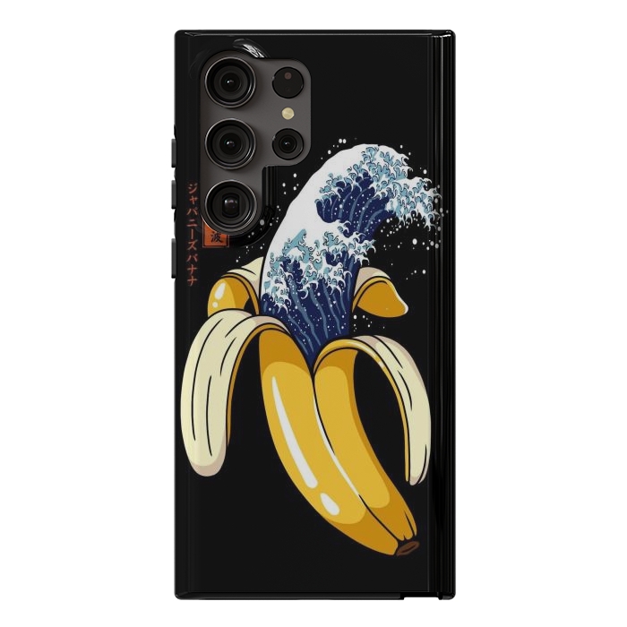 Galaxy S23 Ultra StrongFit The Great Wave of Banana by LM2Kone