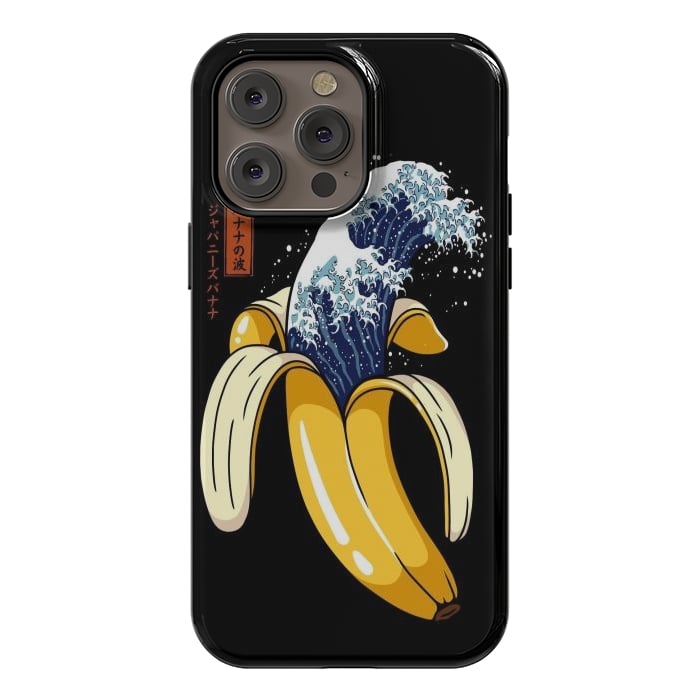 iPhone 14 Pro max StrongFit The Great Wave of Banana by LM2Kone