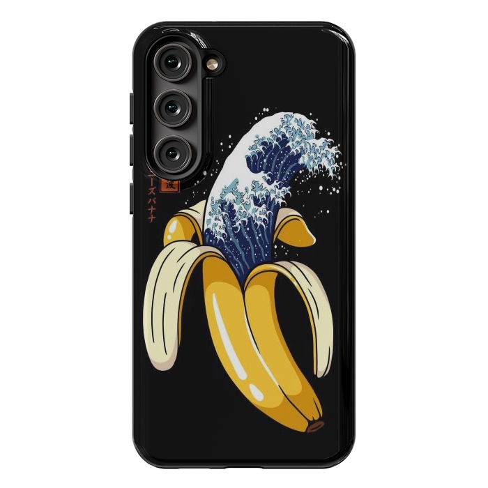 Galaxy S23 Plus StrongFit The Great Wave of Banana by LM2Kone