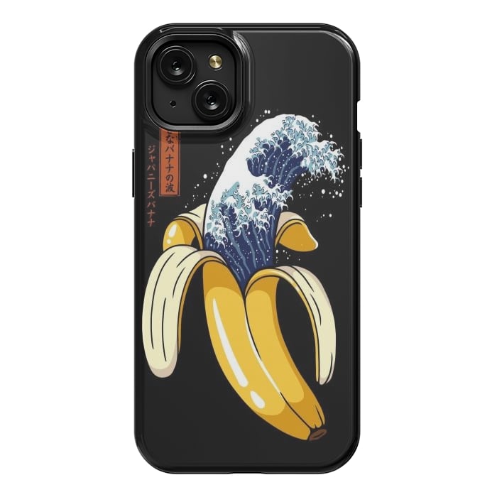 iPhone 15 Plus StrongFit The Great Wave of Banana by LM2Kone