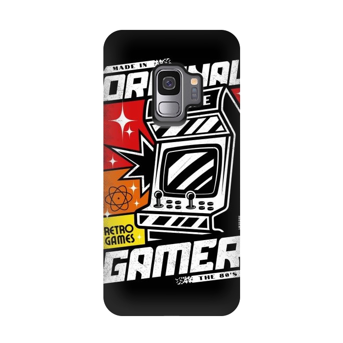 Galaxy S9 StrongFit Retro Original Gamer Arcade by LM2Kone