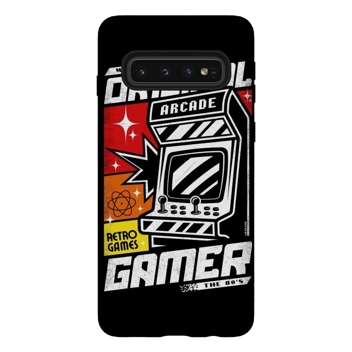 Galaxy S10 StrongFit Retro Original Gamer Arcade by LM2Kone