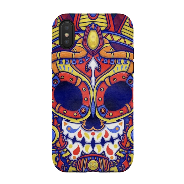 iPhone Xs / X StrongFit Warrior mask by Manuvila