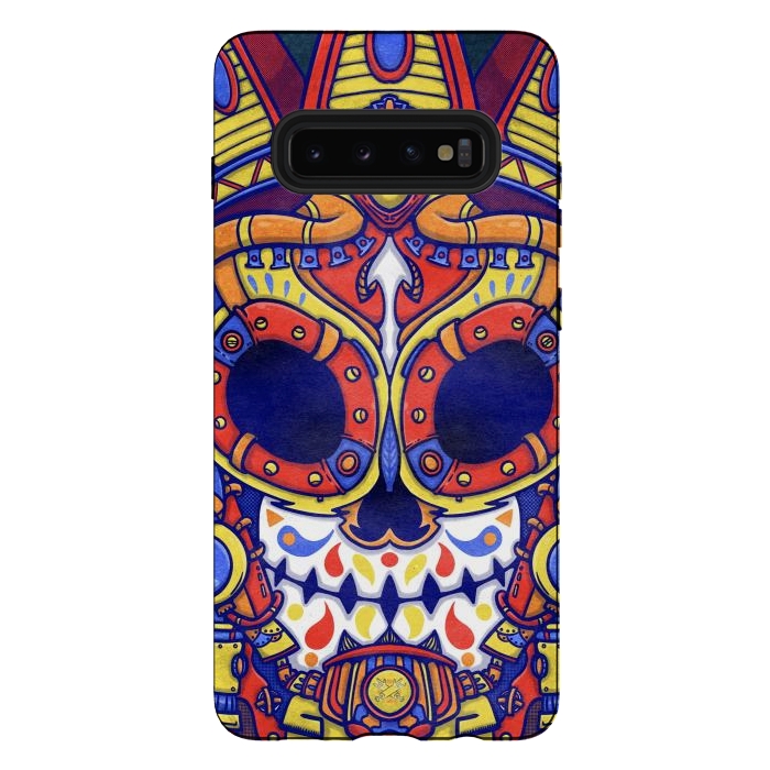Galaxy S10 plus StrongFit Warrior mask by Manuvila