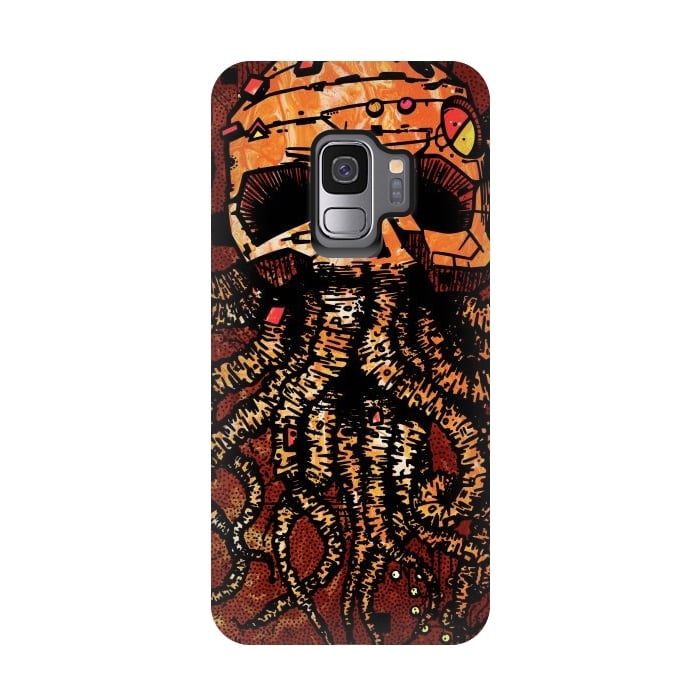 Galaxy S9 StrongFit Skull tentacles by Manuvila