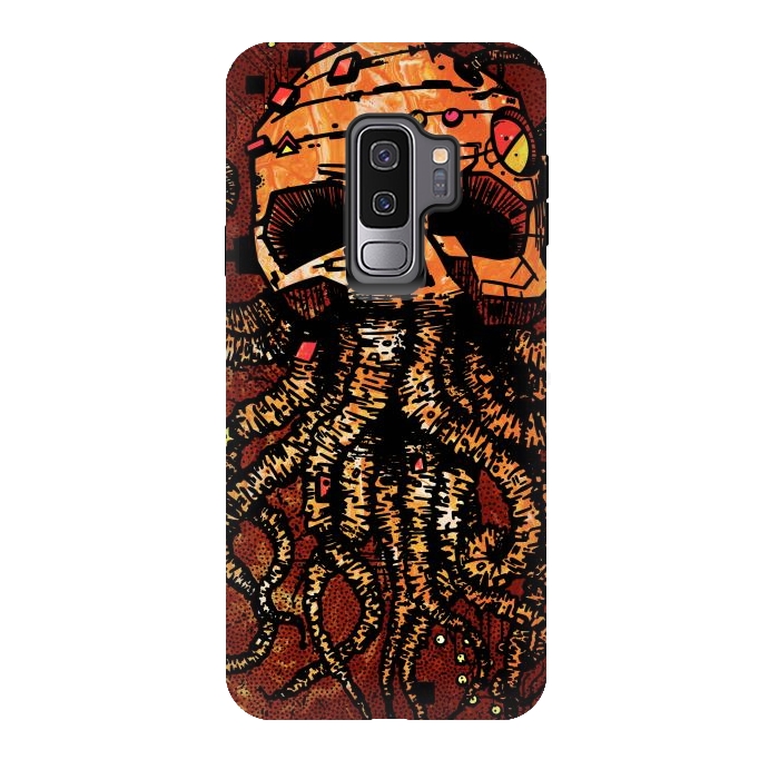 Galaxy S9 plus StrongFit Skull tentacles by Manuvila