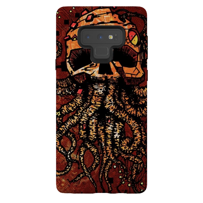 Galaxy Note 9 StrongFit Skull tentacles by Manuvila
