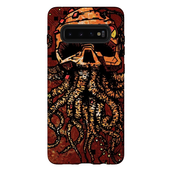 Galaxy S10 plus StrongFit Skull tentacles by Manuvila