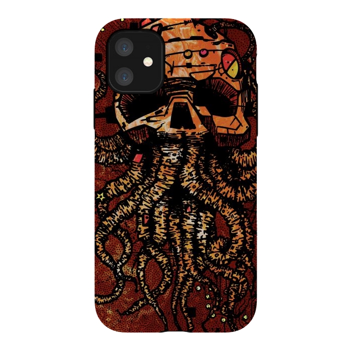 iPhone 11 StrongFit Skull tentacles by Manuvila