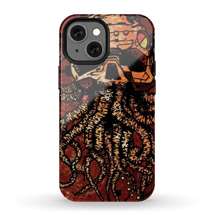 iPhone 12 mini StrongFit Skull tentacles by Manuvila