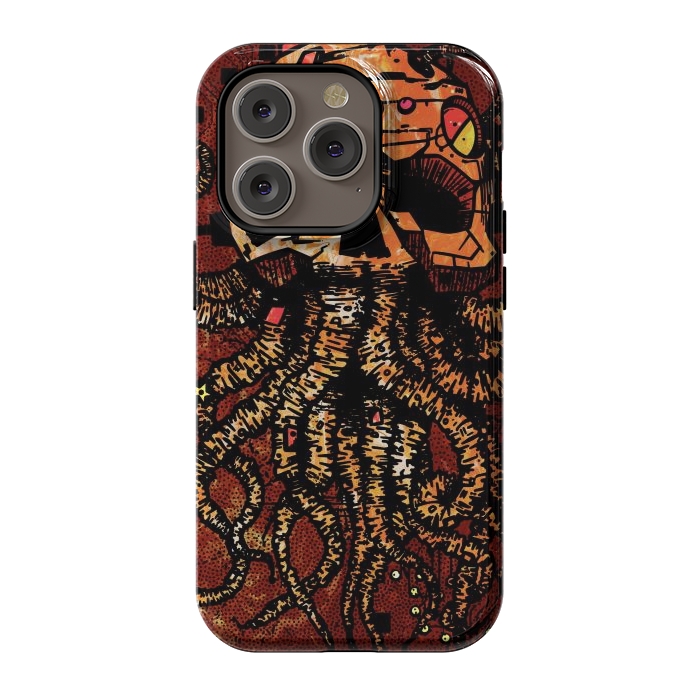 iPhone 14 Pro StrongFit Skull tentacles by Manuvila